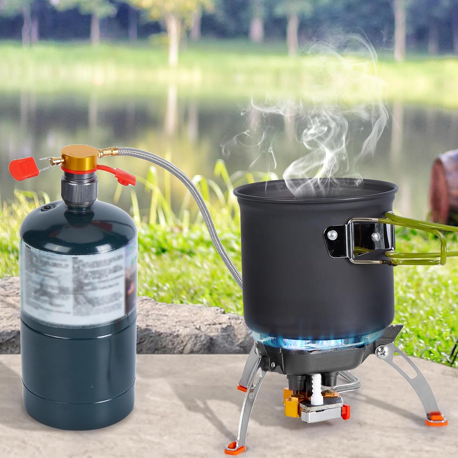 Windproof 7200W camp stove