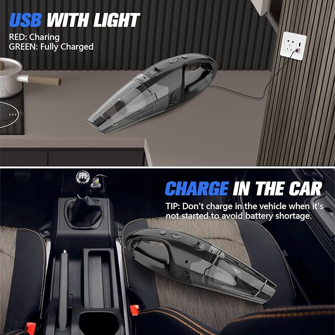 Cordless handheld vacuum