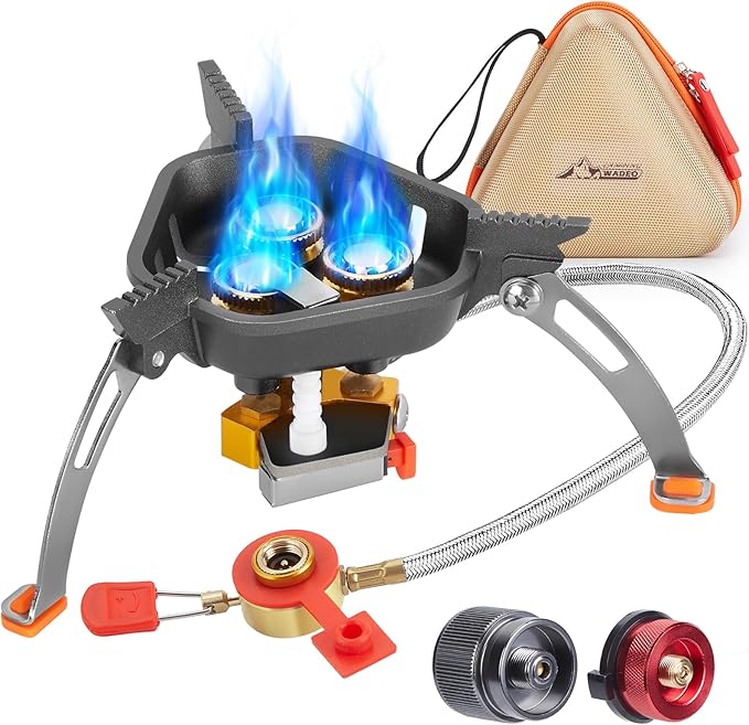 WADEO 7200W Windproof Camping Stove with Piezo Ignition